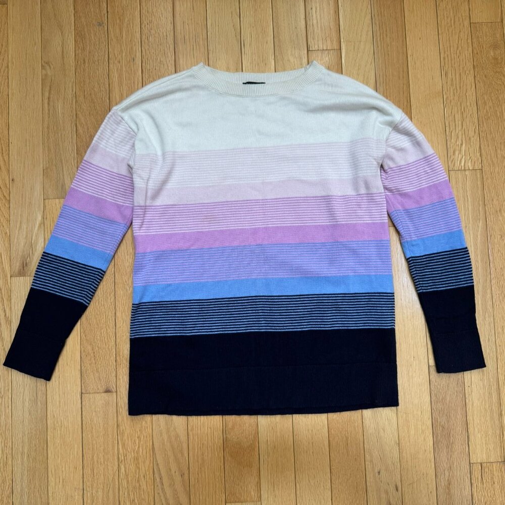 Talbots Petite Striped Knit Sweater – Size P – Multicolor
